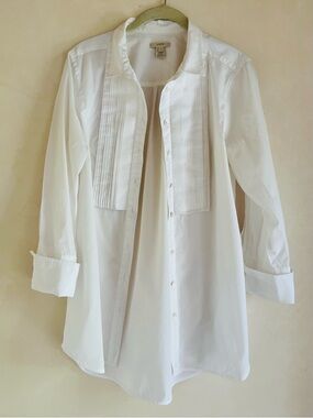 J Crew Cotton Tuxedo Shirt